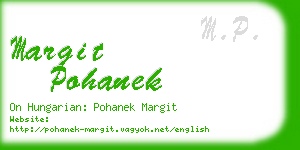 margit pohanek business card